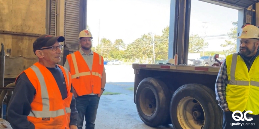 Randy of Quality Carriers Randy met long-time employees like Butch, a part-time mechanic with over 50 years of experience.